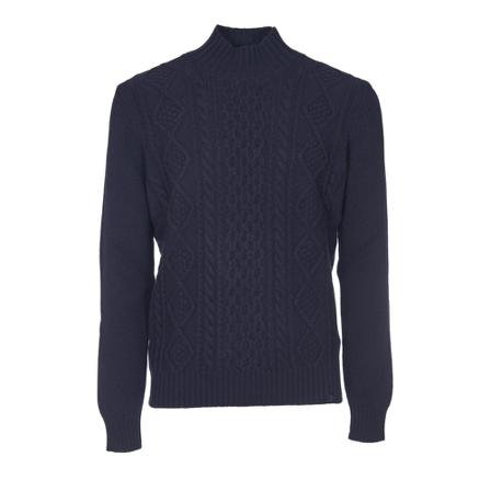 Fay, Knitwear Blauw, Heren, Maat:XL