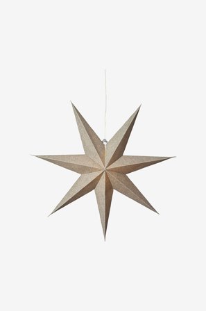 Star Trading - Papirstjerne Cotton 60 cm - Grønn - Dekorativ julebelysning - Fra Homeroom