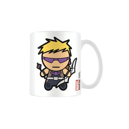 Marvel Kawaii Hawkeye Mug En Storlek Vit