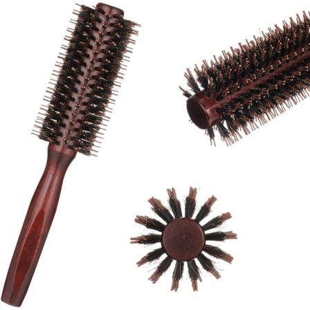 TG 1 st (5 cm) Rund borste av vildsvinsborst, rund hårborste, trä