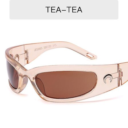 Nye Måne Rektangulære Solbriller Til Kvinder Mænd Vintage Udendørs Cykling Sport Hip Hop Punk Solbriller UV400 Trend Kvinde