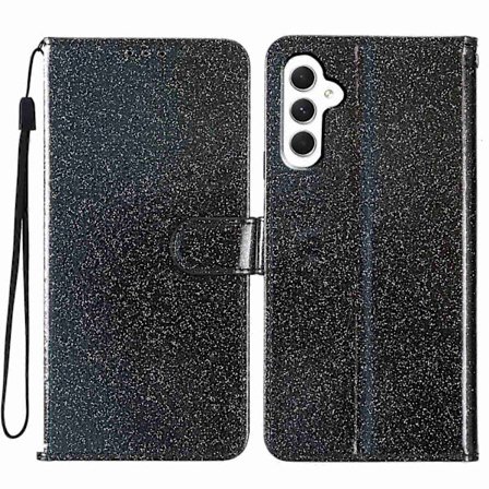 Glitter Puder Flip Läder Telefonfodral - Perfet