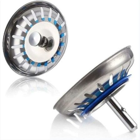 Ruostumattomasta teräksestä valmistetut pesuallastulpat 2 kpl Ruostumattomasta teräksestä valmistetut pesuallastulpat Keittiö- ja kylpyhuonetarvikkeet