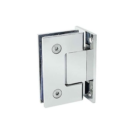 Hengsel i rustfritt stål, rammeløs glassdørhengsel, toveis glassdørhengsel for dusjrom (4 mm sveiseklemme, 90 grader, 304 lys) Cisea