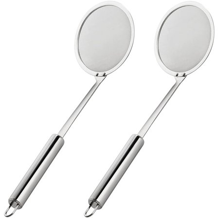 Skimmer Si 2-delt Hot Pot Skimmer, Finmasket Si Lavet af 304 Rustfrit Stål, Lille Fin Si til Madskum til Madlavning, Bagning