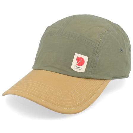 Fjällräven - High Coast Wind Cap Green-buck/Wheat Brown 5-Panel 5panel Green Cap - @ Hatstore