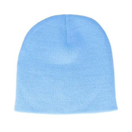 Beechfield - Blå traditionalbeanie Beanie - Sky Blue Traditional Blank Beanie @ Hatstore