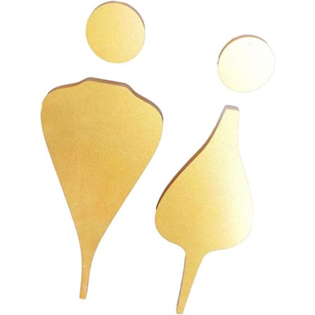 3D Toalett Skylt, Badrumssymboler, Badrumsskyltning, Toalett Identifieringsskylt, Rum Dörrskyltar, Mall