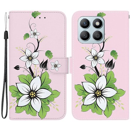 For Honor X8b 4G -puhelimen suojakuori, kuvioitu lompakkomallinen nahkakansi