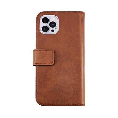 Iphone 12/12 Pro Plånboksfodral Genuint Läder Rv - Brun Brun