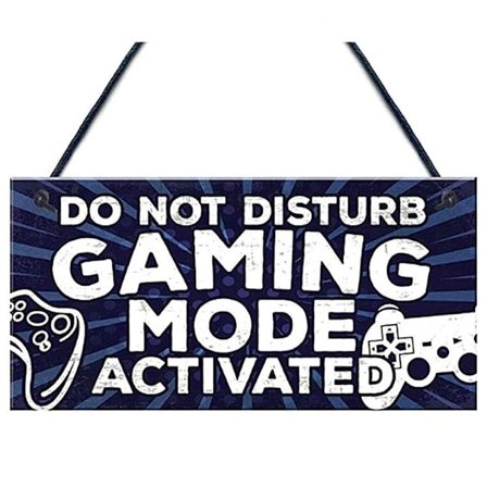 Træskilt - Gaming Mode Aktiveret