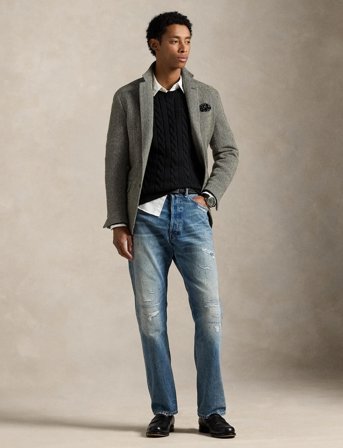 Polo Ralph Lauren 5/1 Roving Cotton-Lsl-Plo - Black - XXL