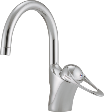 FM Mattsson 8118-0010 Tvättränneblandare med hög pip, Badrum