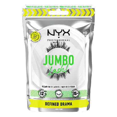 NYX Professional Makeup Jumbo Lash! 08 Defined Drama lösögonfransar & färgning Dam Svart 1 PCS