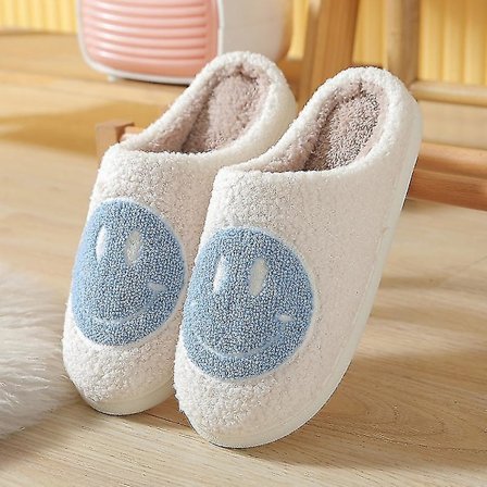 Tofflor Smiley Face Tofflor Dam Smile Tofflor Blå 38-39