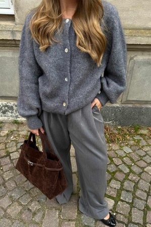 IdaIC Dk Cardigan Grey L/XL