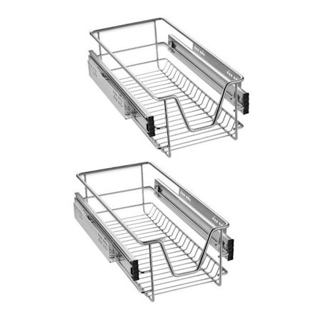 Teleskoputdrag - UISEBRT - 30 cm - Kromad metall - Maximal belastning 20 kg - Utökningsbar förvaring
