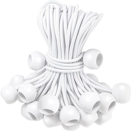 50 lange bungee-snore med spænder, bruges til telte, bannere