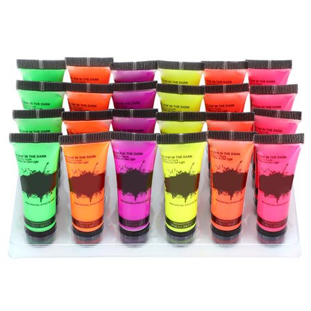24 stk ansiktsmaling miljøvern lysende 10 ml for VM-fanaktiviteter