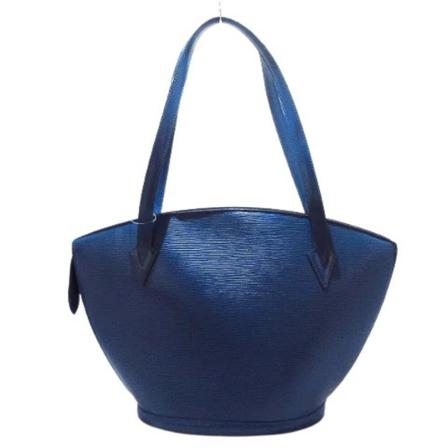 Louis Vuitton Vintage, Pre-owned Leather Saint Jacques Bag Blauw, Dames, Maat:ONE Size