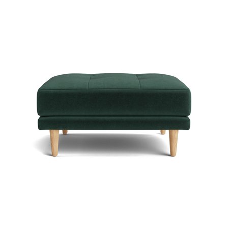 Cali puf Riviera Grøn 81x71x40cm - Funktionel & Karakteristisk - Perfekt som hvile- eller siddeplads - Afslappende farve til hjemmet