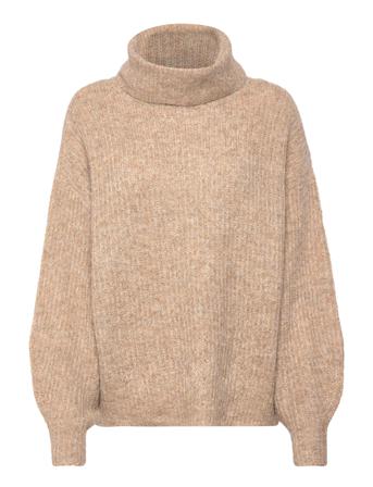 Vmjulie Ls Cowlneck Boxy Blouse Ga Boo Brown Vero Moda