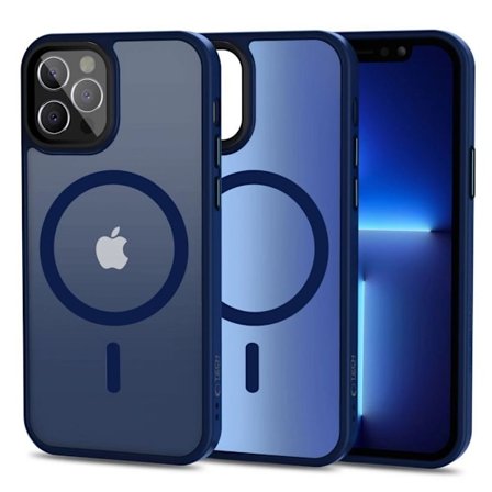 Tech-Protect MagMat MagSafe Case iPhone 12 / 12 Pro - Matte Navy Blue