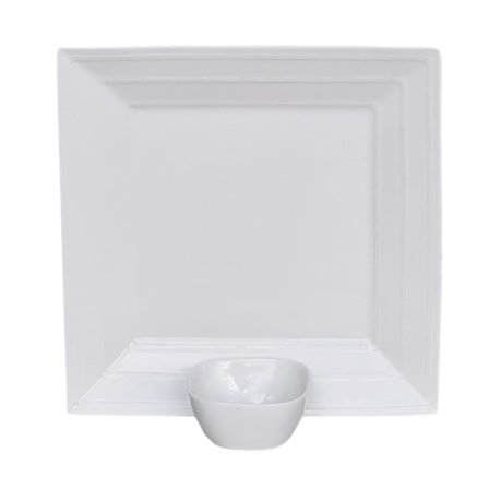 Posliiniastiasto B001 Lautanen ja kulho - 12 kpl