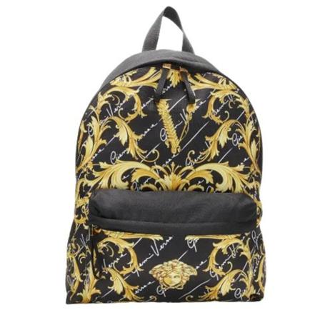 Versace Pre-owned Pre-owned Nylon ryggsckar svart, Dam Vintage Väskor, Dam, Storlek: ONE SIZE