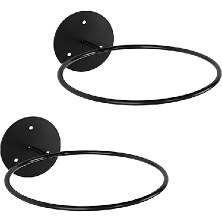 2 Pak Vægmonteret Boldholder, Væg Boldholder, Metal Boldholder til Basketball, Rugby, Volleyball, Fodbold