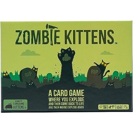 Exploding Kittens Zombie Kittens - Korttipeli aikuisille ja teineille-Xin