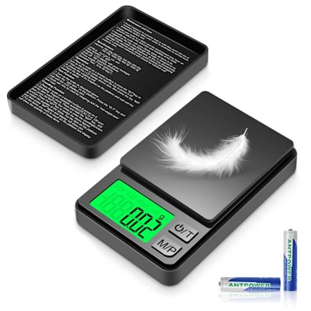 Tarkka elektroninen vaaka, erittäin tarkka elektroninen vaaka, 500g/0,01g kapasiteetti, 7 punnitusyksikköä, taaraustoiminnolla ja taustavalaistulla 