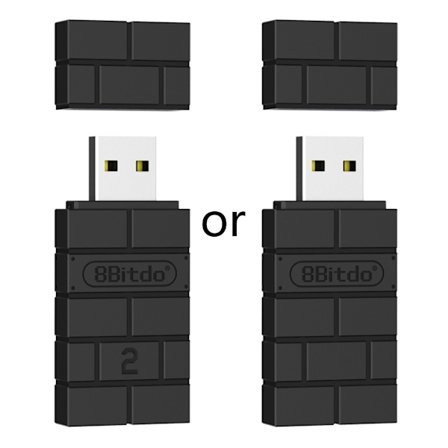 8Bitdo trådlös Bluetooth-kompatibel USB -adapter Snabbparning Stöder för Windows 10 för Switch/Steam