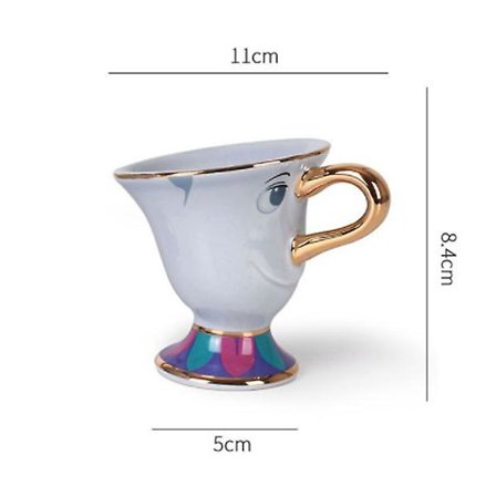 Ny Skønheden og Udyret Mrs. Potts Chip Tekande Kop Sæt Tekander Krus Dejlig Julegave