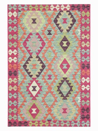 Krista Dywan Wewnętrzny I Zewnętrzny Możliwość Prania 140X200 Mały Wielobarwne