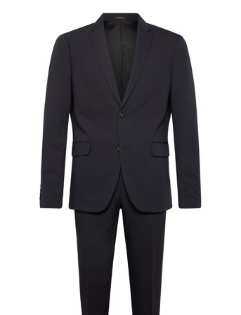 Plain Mens Suit - Normal Lenght Black Shine Original