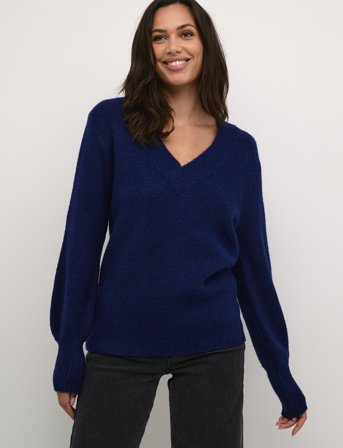 Kaffe Kamerana Pullover - Navy - XXL