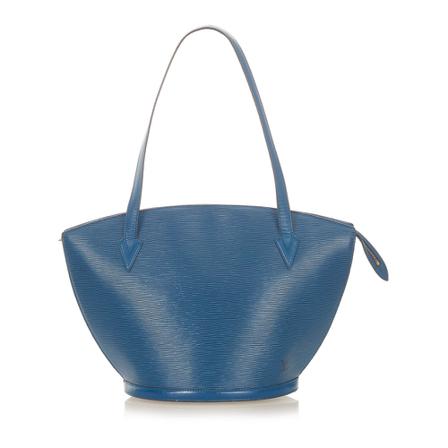 Louis Vuitton Vintage, Pre-owned Epi Saint Jacques PM Long Strap Leather Blauw, Dames, Maat:ONE Size