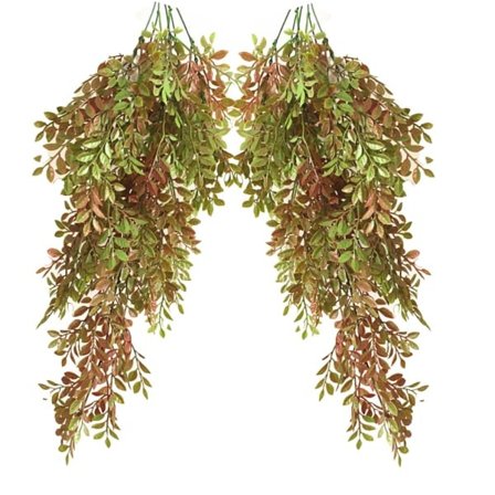 2 stk kunstige planter utendørs kunstige potteplanter falske