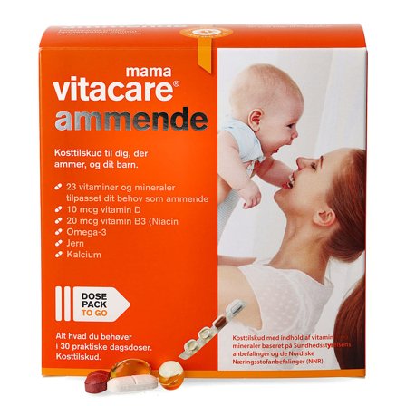 3 for 2 - VitaCare VitaCare Mama Ammende 30 dagsdoser/breve, Helse & Madvarer, Kosttilskud Til Gravide, Vitaminer Til Gravide