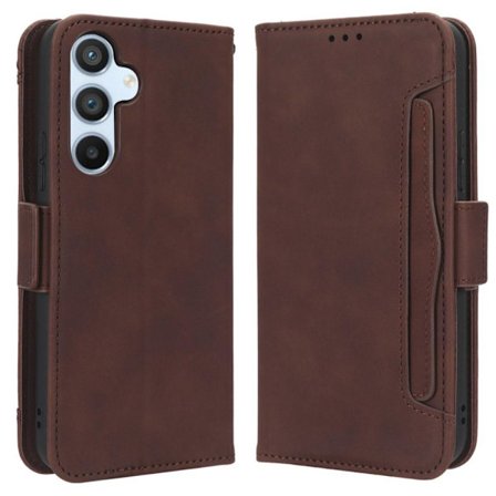 SKALO Samsung A54 5G 6-lokeroa Lompakkokotelo - Ruskea