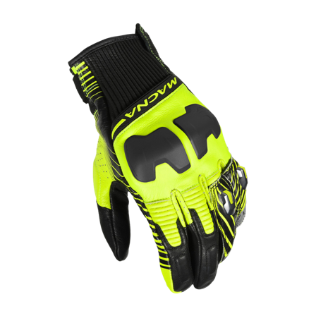 Motorhandschoenen Macna Ultraxx Zwart/Geel S