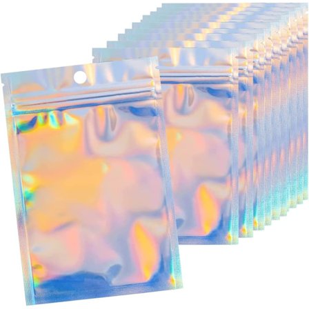 10,5x15cm 50 Grip Lila Återförslutningsbara Förvaringspåsar, Poly Zip Lock Påsar