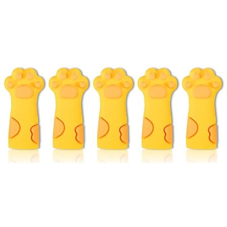 5 stk. Saks Slire Sikkerhets Saks Deksel Beskyttelse Gul