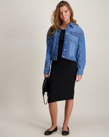 Kids ONLY KOGBELFAST LIFE S/L MIDI DRESS NOOS JRS Schwarz Kleider Mädchen - Kids Brand Store