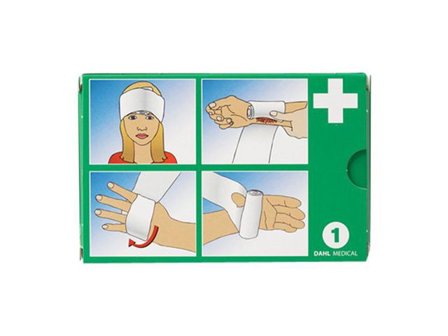 Dahl Medical Tryckförband 1m Nr.1 - Lyreco - Skyddsutrustning - Första Hjälpen - Förband och Refill
