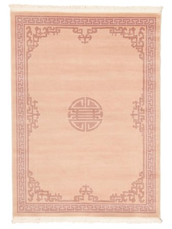 Kina 90 Line Teppe Håndknyttet 165X230 Oransje/Beige Kina