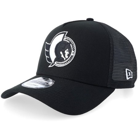 New Era - NHL Zwart trucker Cap - Ottawa Senators 9FORTY Black/White A-frame Trucker @ Hatstore