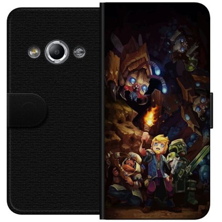 Yhteensopiva Lompakkokotelo Samsung Galaxy Xcover 3 Hytale sankarit pimeässä luolassa soihtu ja hirviöt