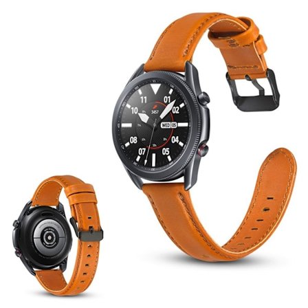 Samsung Galaxy Watch 3 (41mm) äkta läder klockarmband - orange